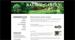 Desktop Screenshot of baum-und-garten-in-loehne.de